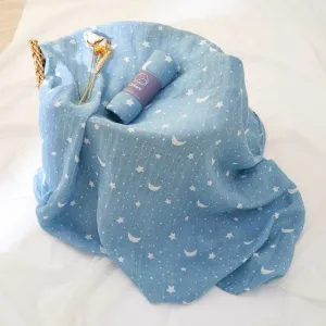 100% Cotton 2 Layers Newborn Baby Swaddle