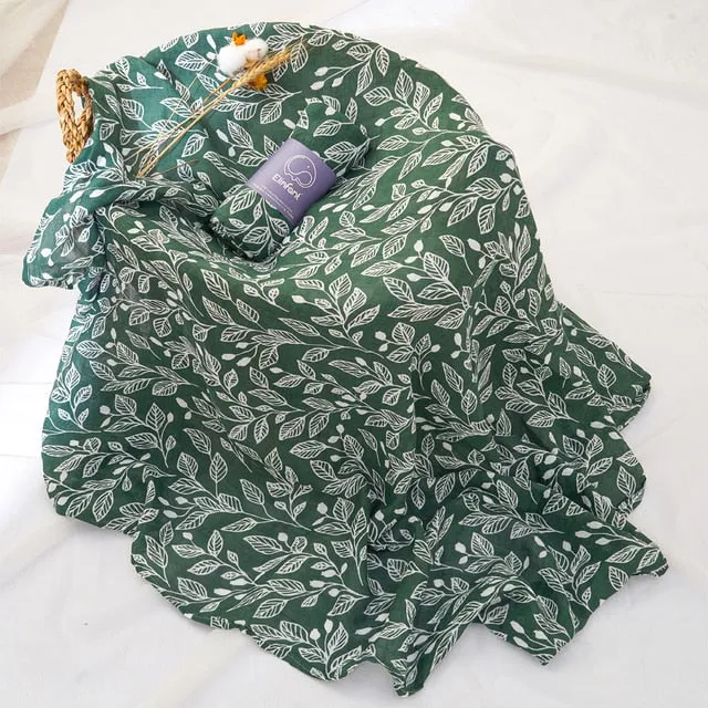 100% Cotton 2 Layers Newborn Baby Swaddle