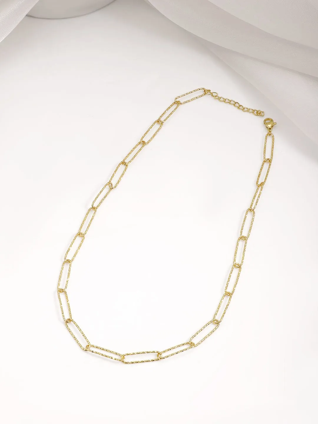18KT Gold Plated Stainles Steel  Tarnish Free Waterproof Demi-Fine Necklace