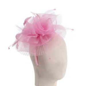 Baby Pink Flower Style Fascinator