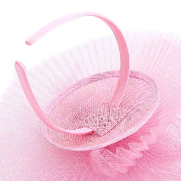 Baby Pink Flower Style Fascinator