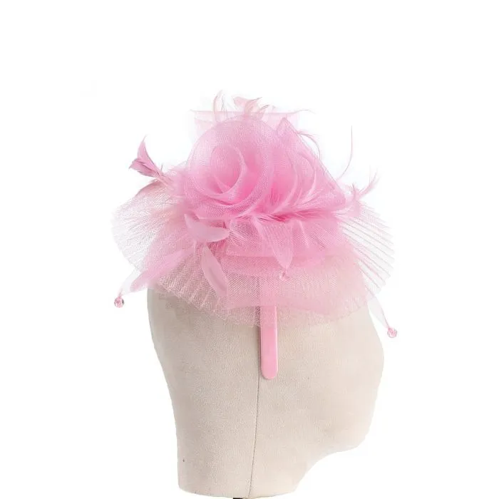 Baby Pink Flower Style Fascinator