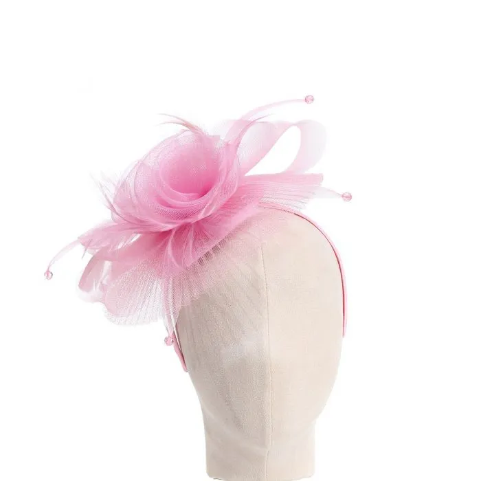 Baby Pink Flower Style Fascinator