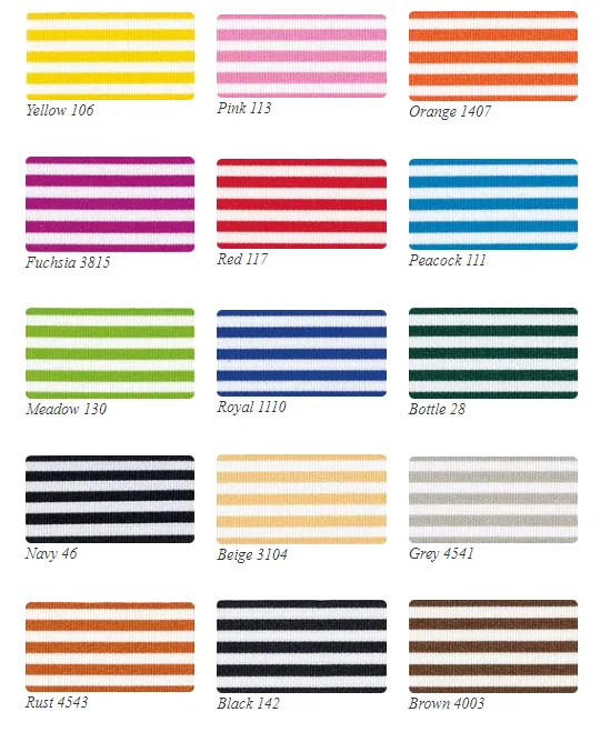 Black & White Striped Ribbon 16mm x 25m