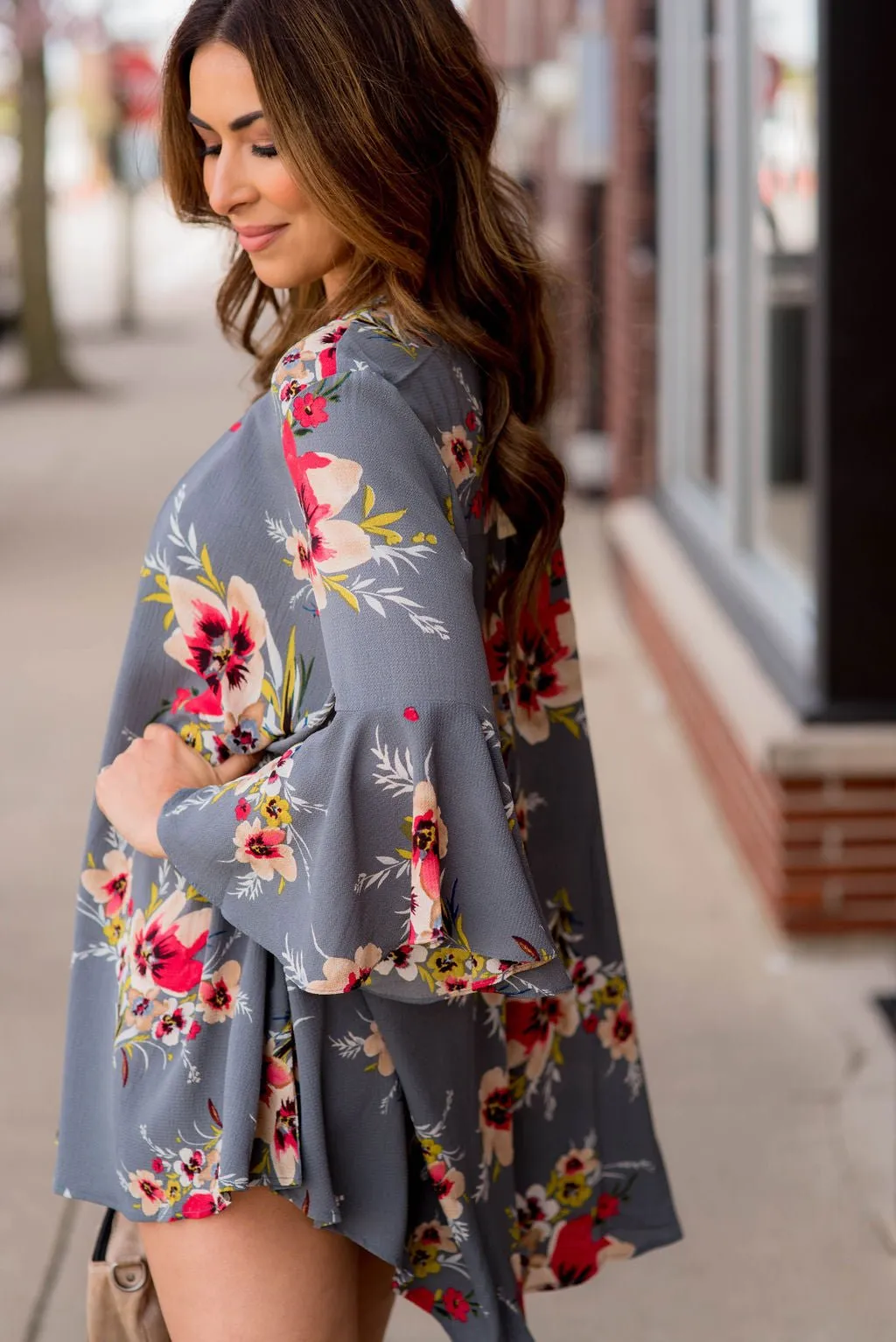 Bloom Where You're Planted Bell Sleeve Dress