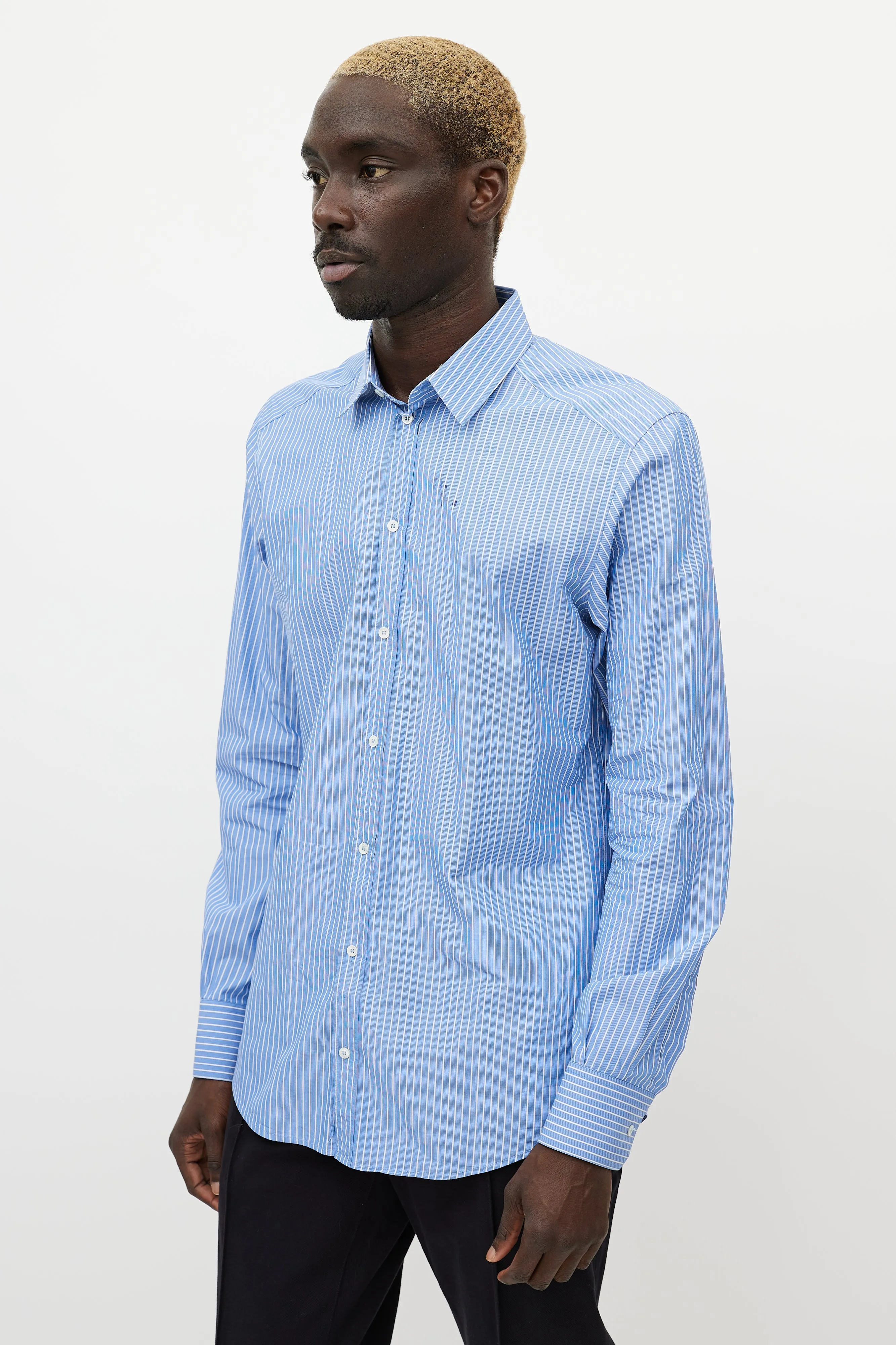 Blue & White Stripe Shirt