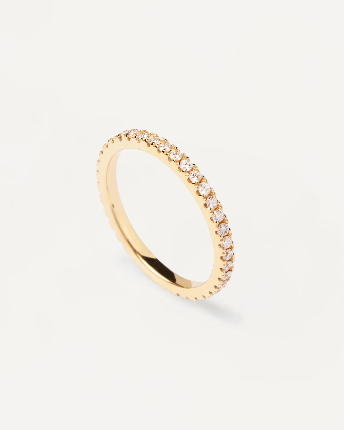 Diamonds and gold Eternity Medium Ring