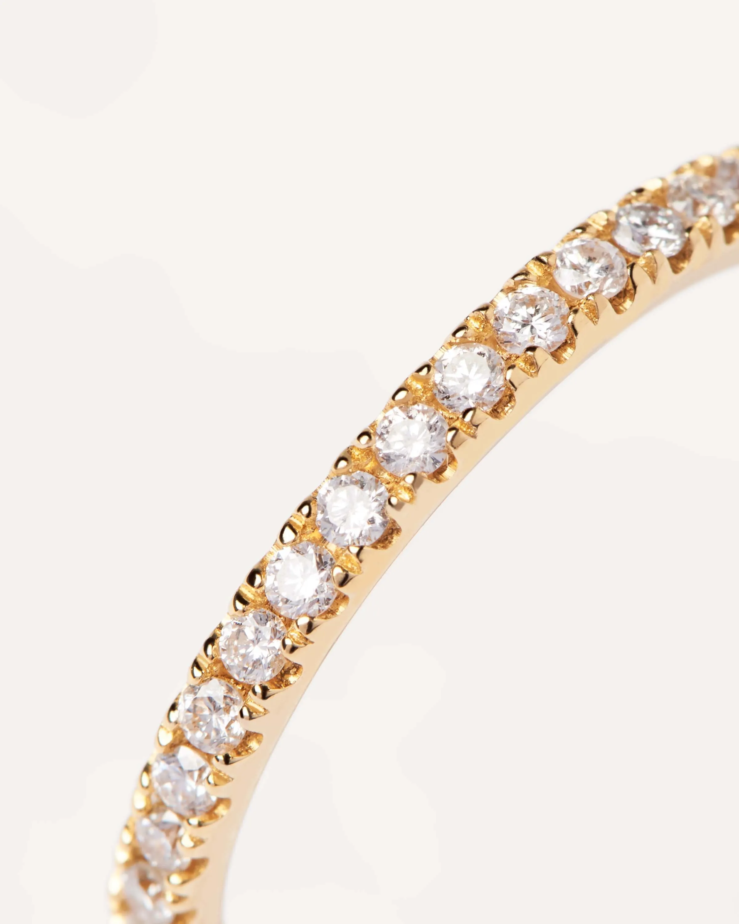Diamonds and gold Eternity Medium Ring
