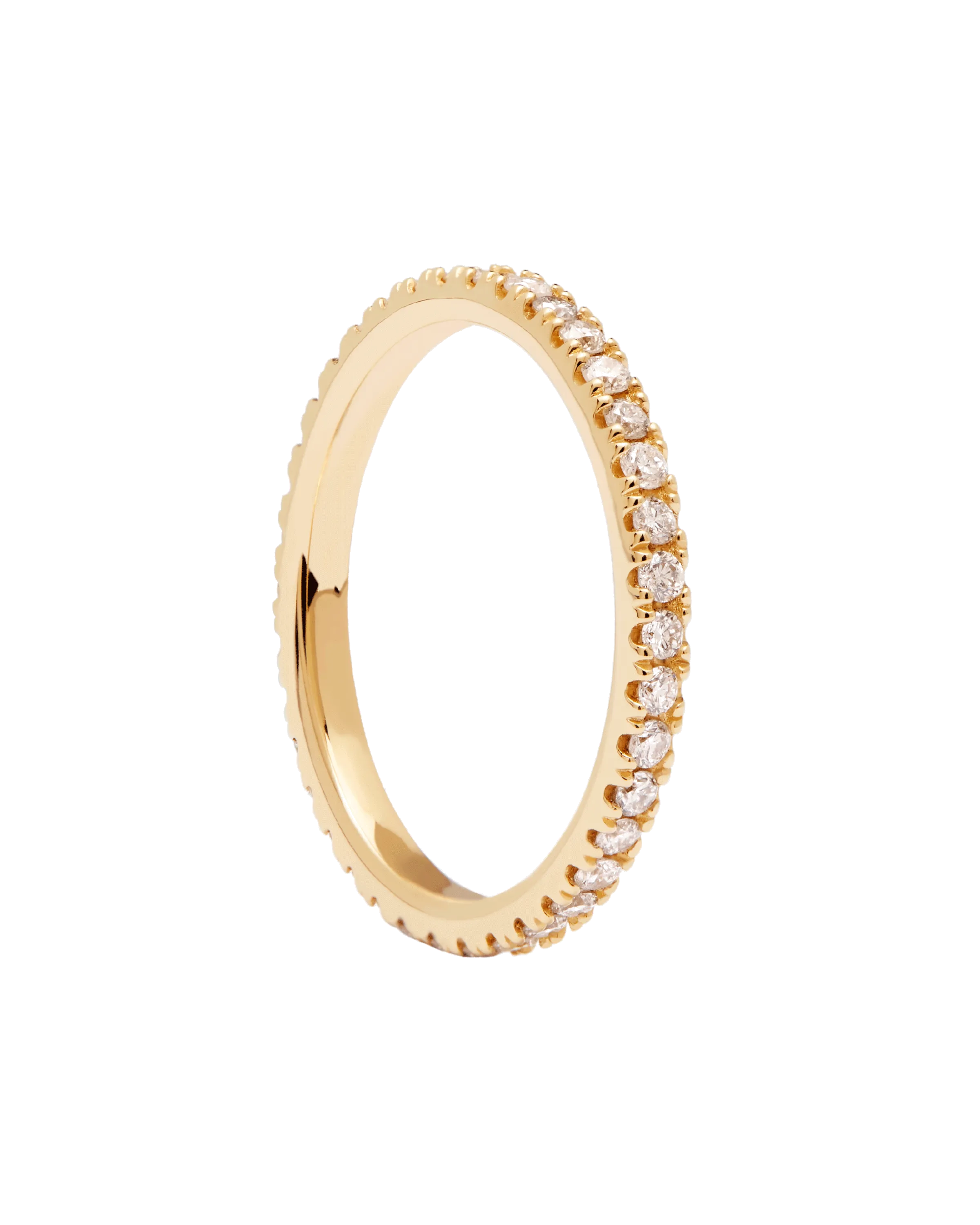 Diamonds and gold Eternity Medium Ring