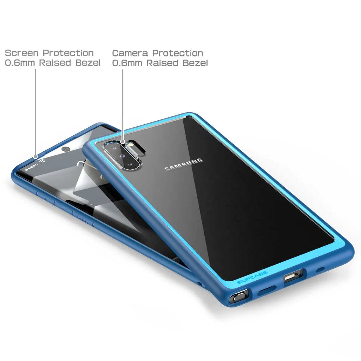 Galaxy Note10 Unicorn Beetle Style Clear Case-Navy
