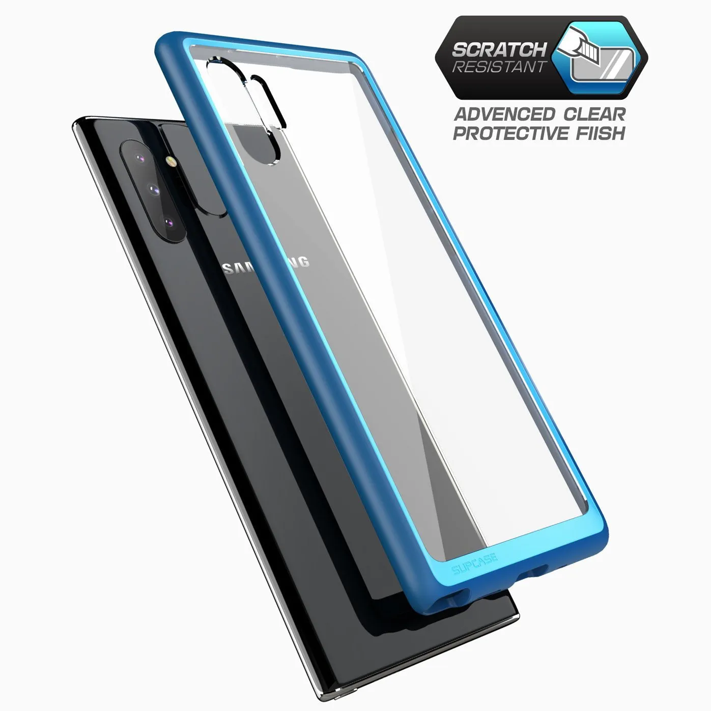Galaxy Note10 Unicorn Beetle Style Clear Case-Navy