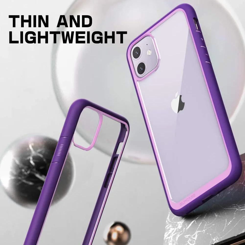 iPhone 11 6.1 inch Unicorn Beetle Style Slim Clear Case-Purple