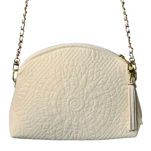 Jacquard Cream Purse