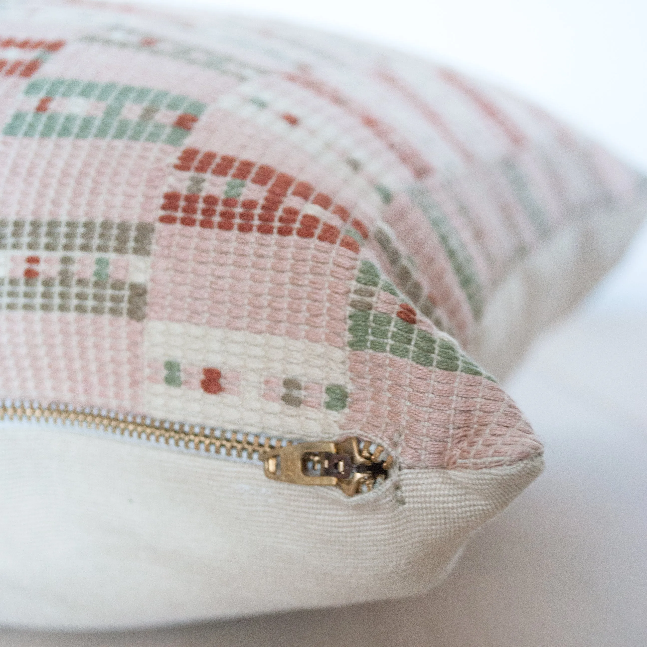 Ladrillo 18" x 18" Pillow Cover Multi Neutral Colors