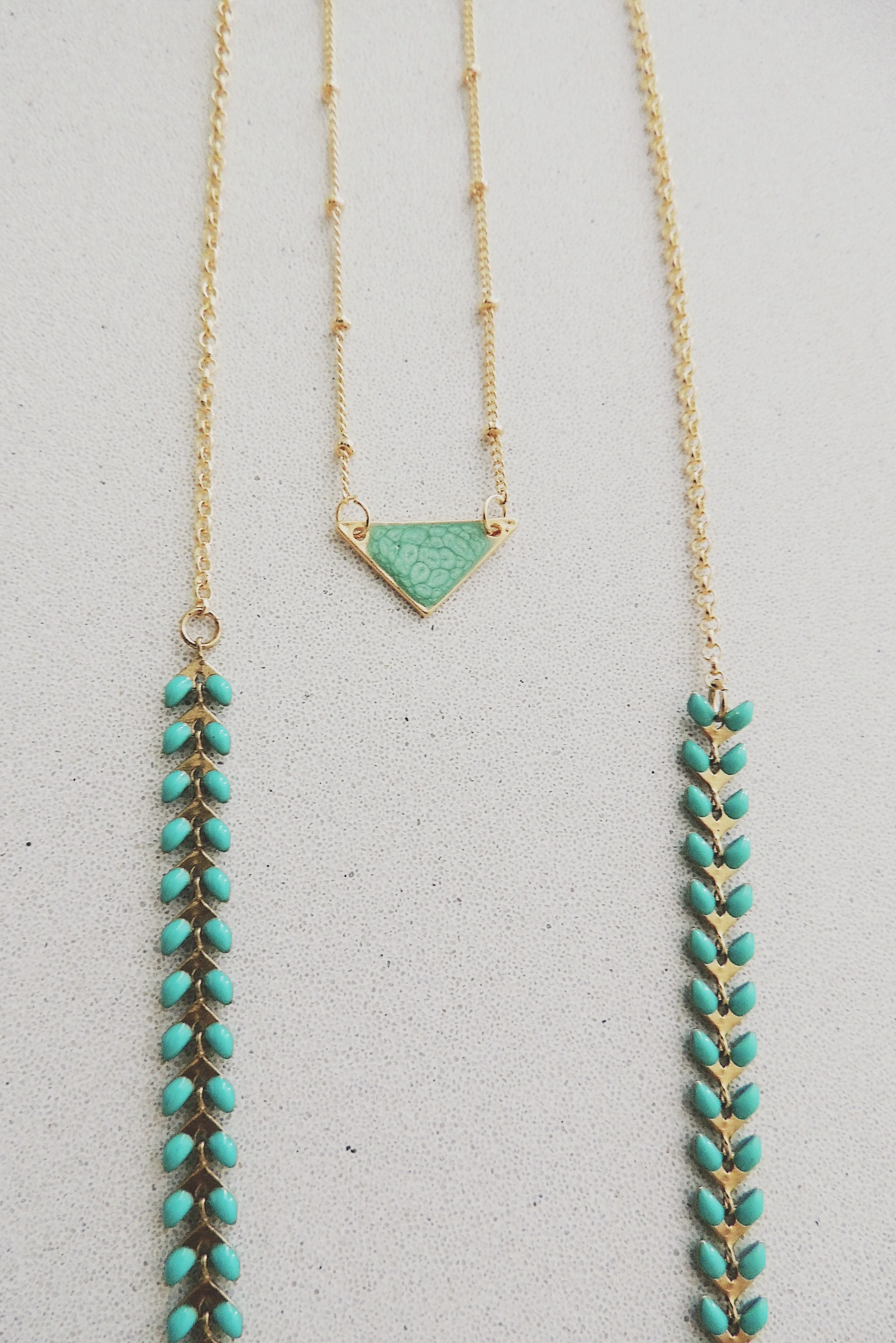 Long Fishbone Multifunctional Necklace-Emerald