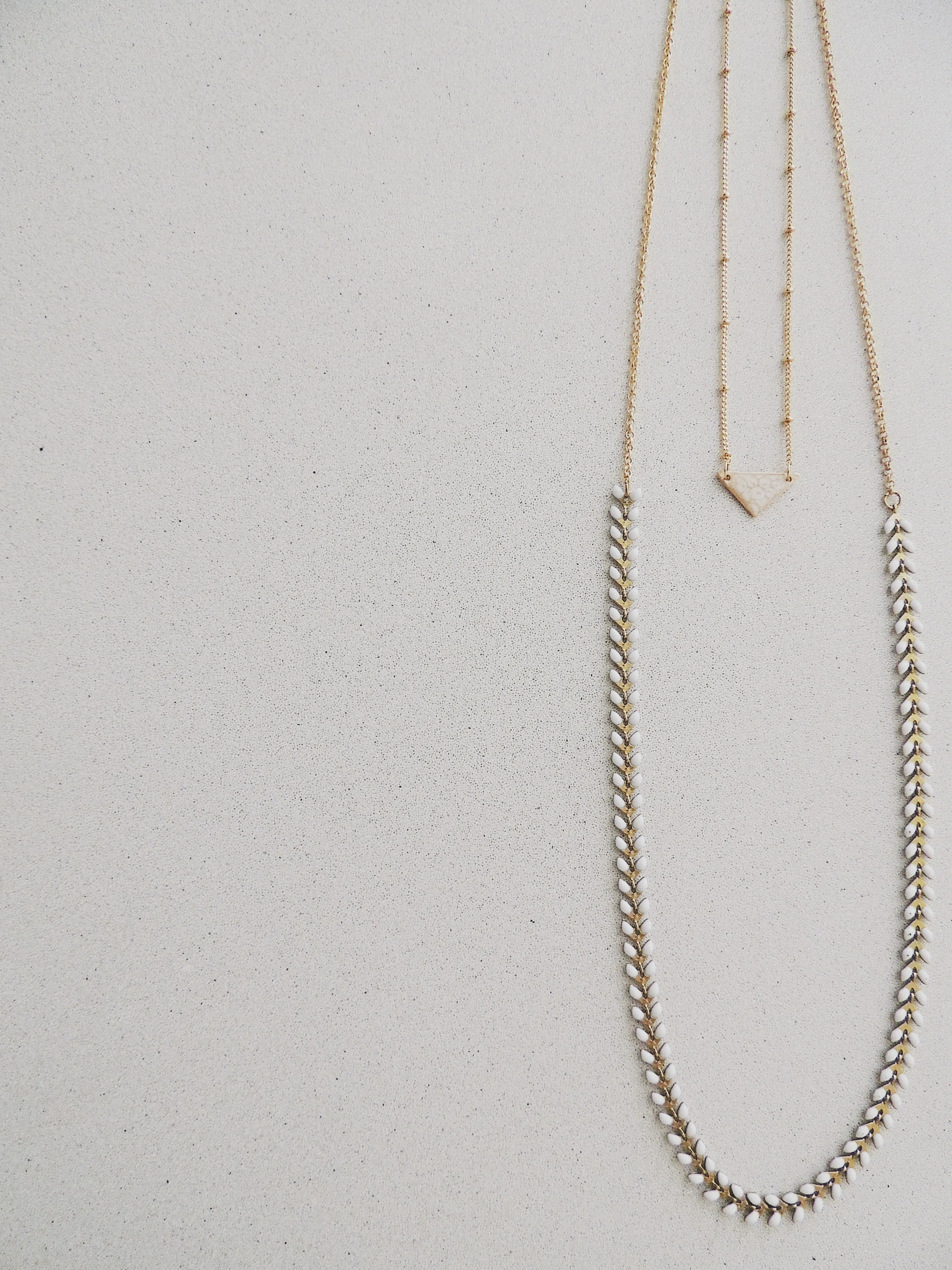 Long Fishbone Multifunctional Necklace-Pearl