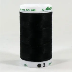 Mettler 60wt Embroidery Cotton in Black, 875yd Spool