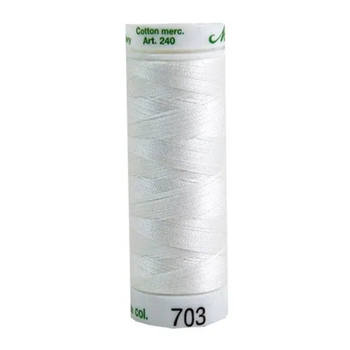 Mettler 60wt Embroidery Cotton in Natural, 219yd