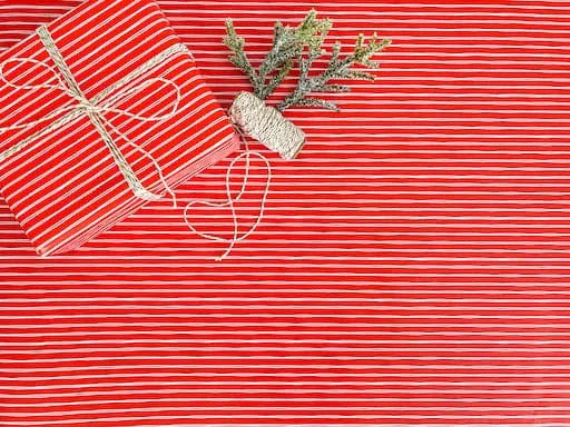 Red Striped Wrapping Paper - Single Roll