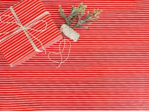 Red Striped Wrapping Paper - Single Roll