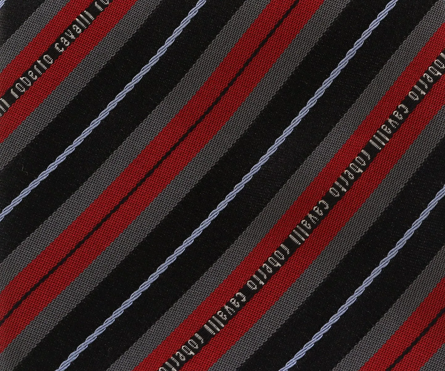 Roberto Cavalli ESZ047 02000 Red Regimental Stripe Tie