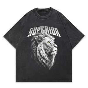 Superior Lion Oversized Graphic T-Shirt
