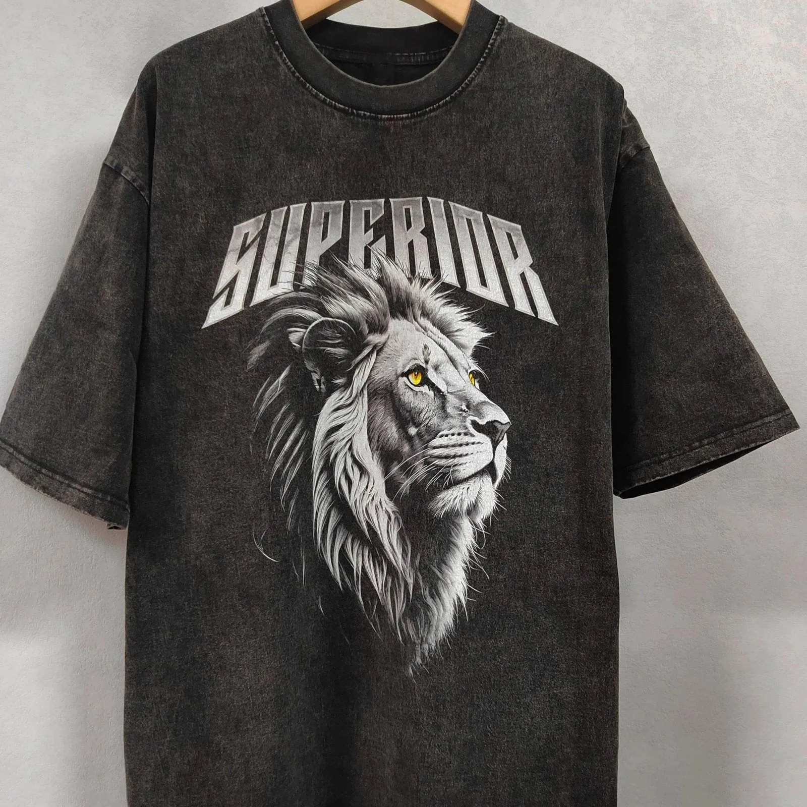 Superior Lion Oversized Graphic T-Shirt