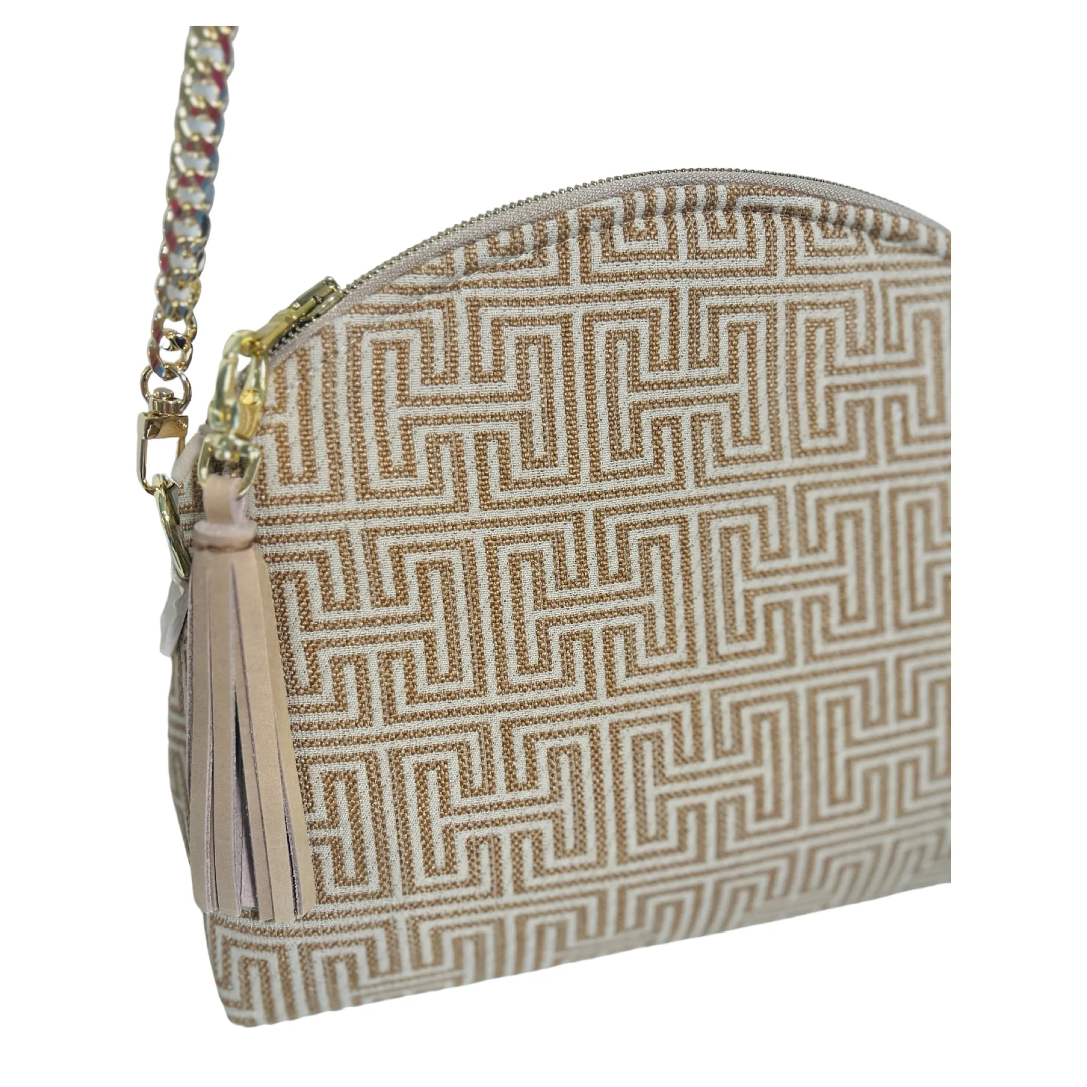 Taupe Geometric H Purse