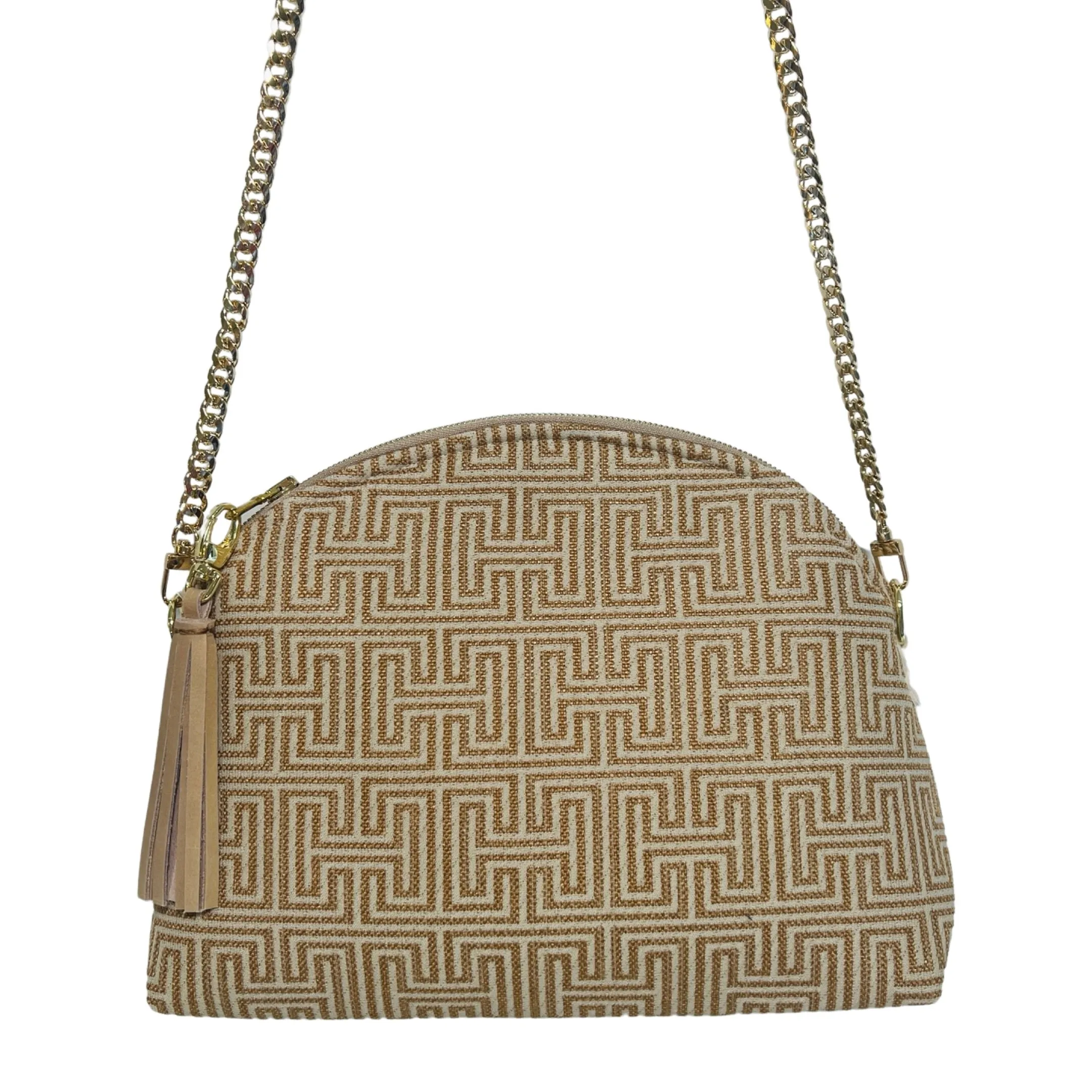 Taupe Geometric H Purse