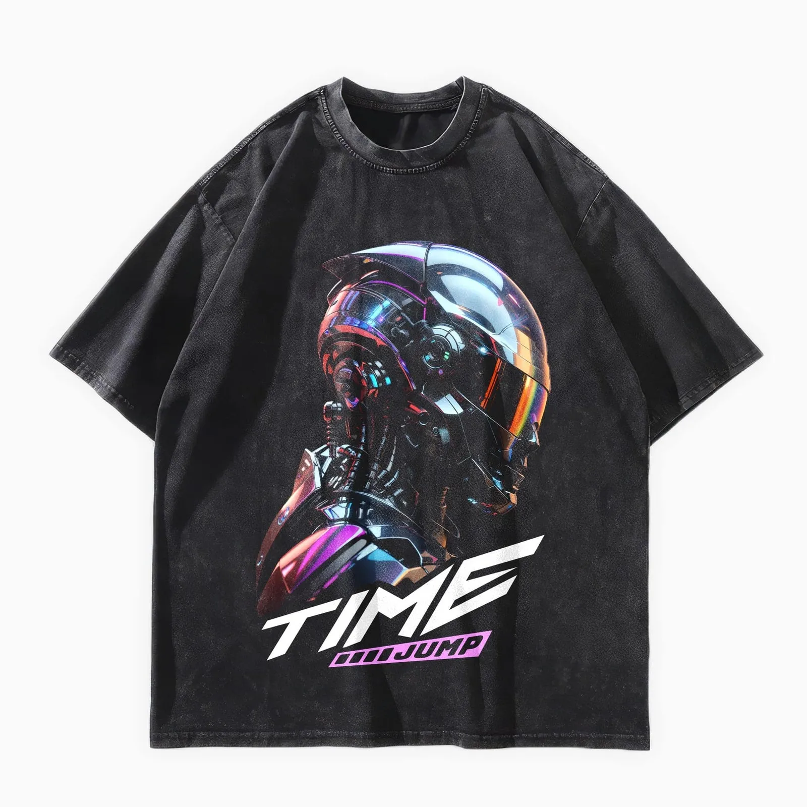 Time Jump Oversized Washed T-Shirt