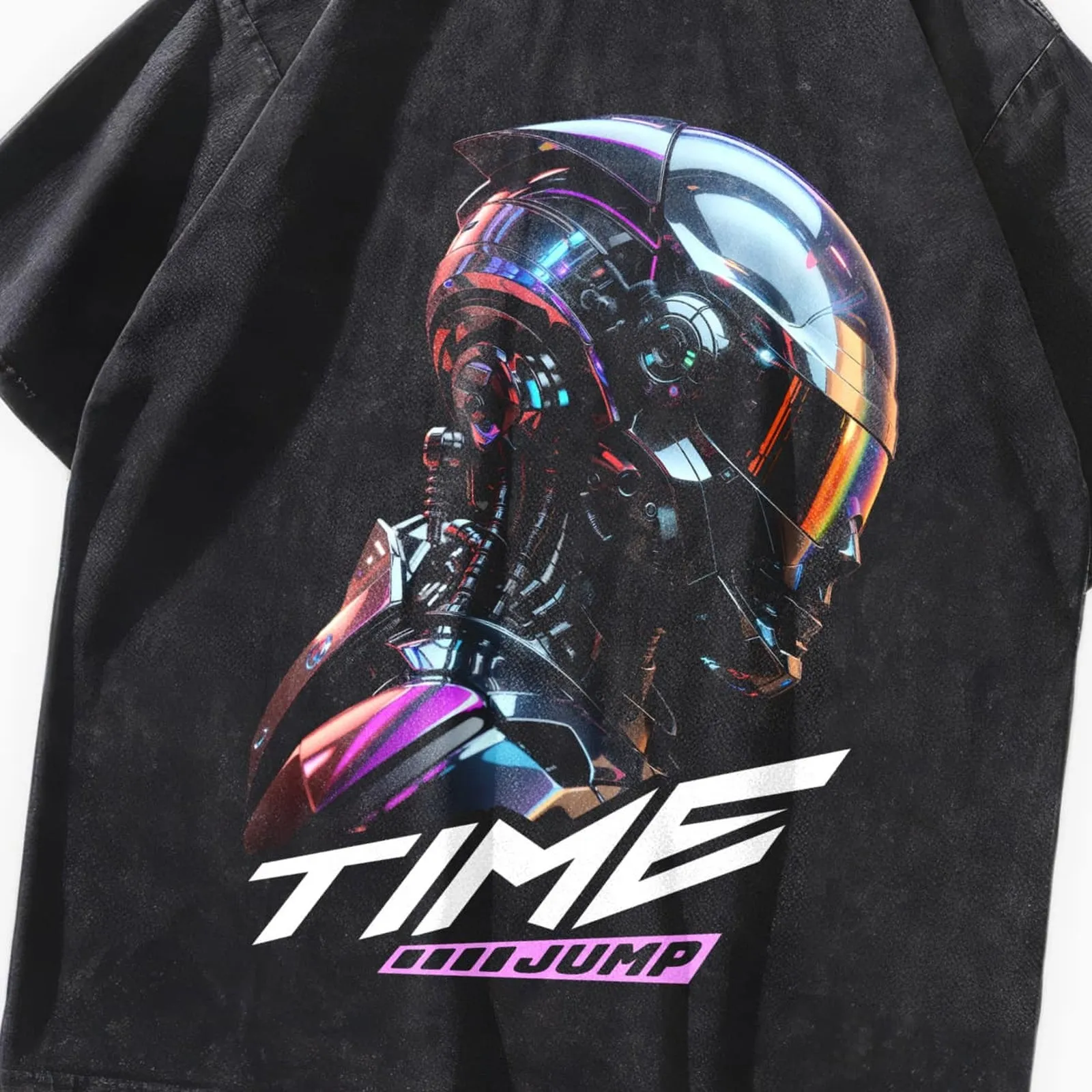 Time Jump Oversized Washed T-Shirt