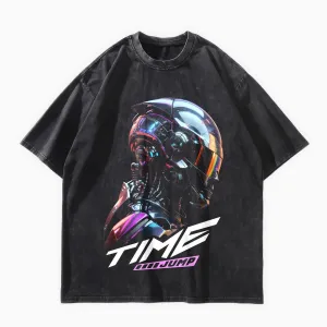 Time Jump Oversized Washed T-Shirt