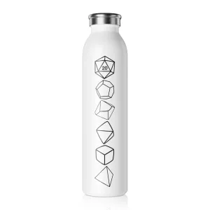Water Bottle, Dice Design Slim Style, 20oz