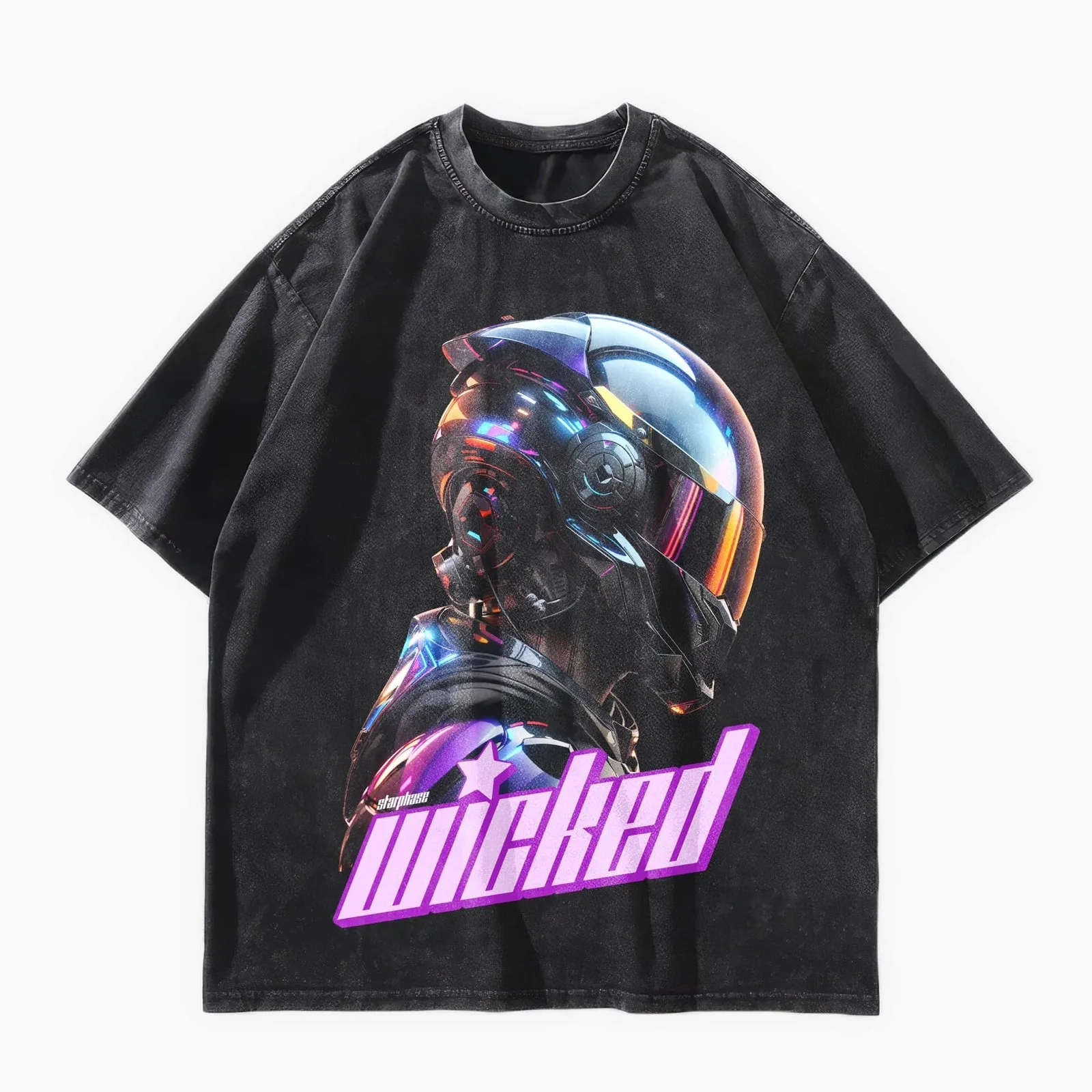 Wicked Game Droid Oversized Y2K T-Shirt