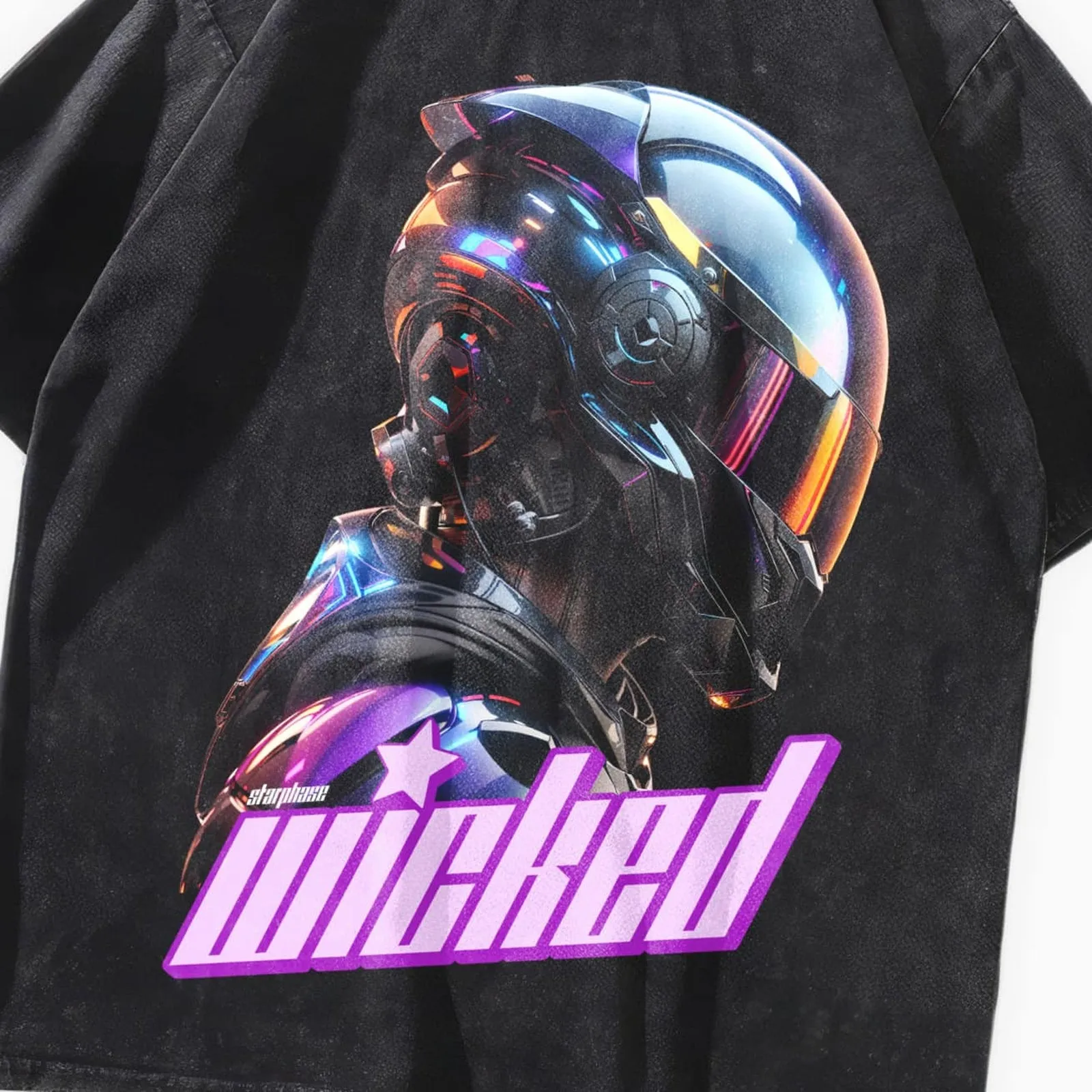 Wicked Game Droid Oversized Y2K T-Shirt