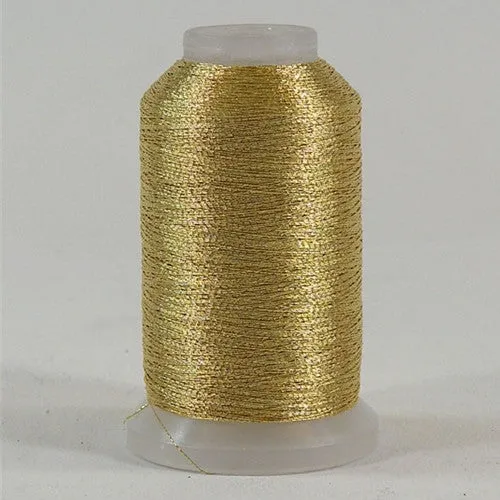 YLI Fine Metallic in Gold 2, 500yd Spool