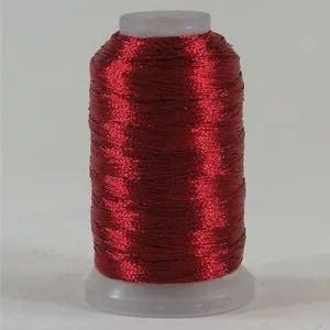 YLI Fine Metallic in Red, 500yd Spool