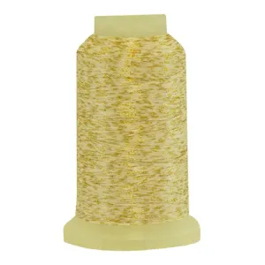 YLI Fine Metallic in Variegated Gold Pink, 500yd Spool